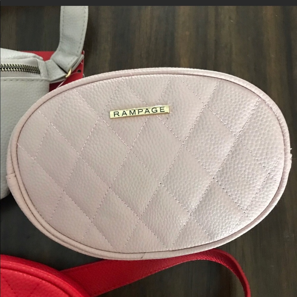 Rampage Pink Quilted Crossbody Bag